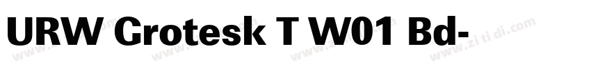 URW Grotesk T W01 Bd字体转换